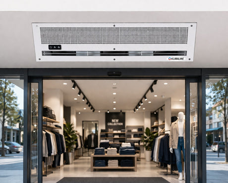 klimaline barriera d aria ad incasso klimaline ecoline 1s 746b da 2000 cm 2 velocita senza resistenza con telecomando incluso