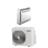 kukyr climatizzatore condizionatore kukyr console pavimento inverter 12000 btu r 32 wi fi optional con telecomando infrarossi incluso