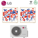 lg climatizzatore condizionatore lg dual split inverter serie artcool gallery 912 con mu3r21 r 32 wi fi optional 900012000