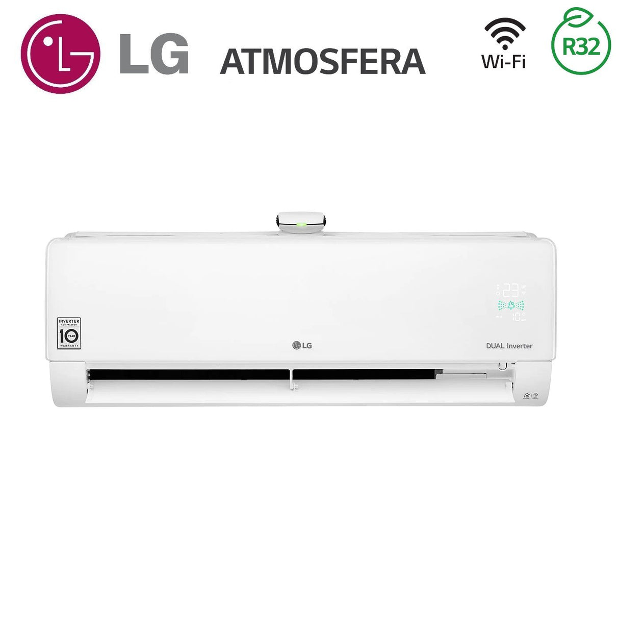lg climatizzatore condizionatore lg dual split inverter serie atmosfera 912 con mu2r17 r 32 wi fi integrato 900012000 ean 8059657014337