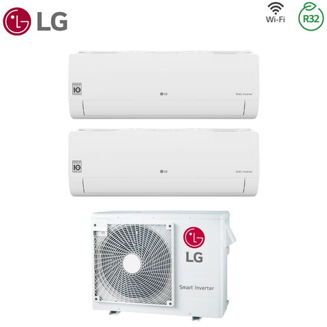 lg climatizzatore condizionatore lg dual split inverter serie libero smart 912 con mu3r19 ul0 r 32 wi fi integrato 900012000