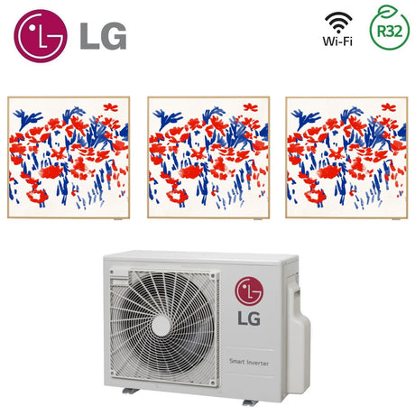 lg climatizzatore condizionatore lg trial split inverter serie artcool gallery 9912 con mu3r19 r 32 wi fi optional 9000900012000