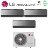 lg climatizzatore condizionatore lg trial split inverter serie artcool uv nano mirror 9912 con mu3r21 r 32 wi fi integrato 9000900012000