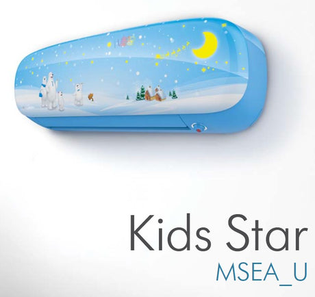 midea climatizzatore condizionatore midea inverter serie kid star 9000 btu kidb 27 r 410 wi fi optional colore blu ean 8059657006400