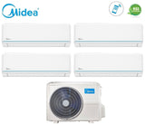midea climatizzatore condizionatore midea quadri split inverter serie evolution 9121218 con m40b 36hfn8 r 32 wi fi optional 9000120001200018000