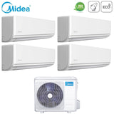 midea climatizzatore condizionatore midea quadri split inverter serie exclusive 99912 con m4o 36fn8 q r 32 wi fi optional 90009000900012000
