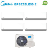 midea condizionatore quadri split midea breezeless e 9121212 con m4o 36fn8 q r 32 wi fi integrato