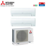 mitsubishi electric climatizzatore condizionatore mitsubishi electric dual split inverter serie smart msz hr 915 con mxz 2ha50vf r 32 wi fi optional 900015000 ean 8059657010551