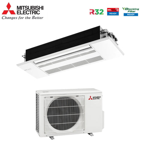 mitsubishi electric climatizzatore condizionatore mitsubishi electric inverter cassetta 1 via 12000 btu mlz kp35vf r 32 novita wi fi optional slz kp