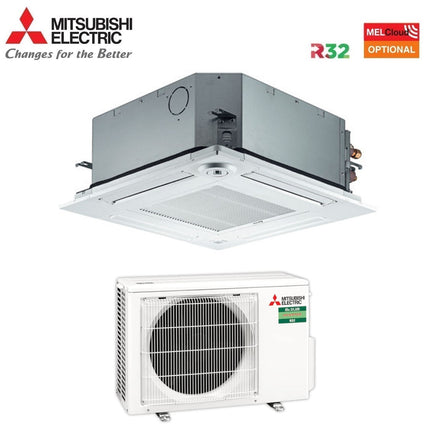 immagine-2-mitsubishi-electric-climatizzatore-condizionatore-mitsubishi-electric-inverter-cassetta-12000-btu-slz-m35fa-r-32-wi-fi-optional-con-telecomando-e-griglia-incluso