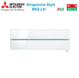 mitsubishi electric condizionatore mitsubishi electric trial split inverter serie kirigamine style msz ln 90001200012000 con mxz 4f72vf pearl white r 32 wi fi integrato colore bianco perla