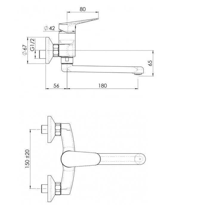 nobili miscelatore lavello a parete nobili hof cromo