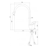 nobili miscelatore lavello nobili hof con canna alta cromo
