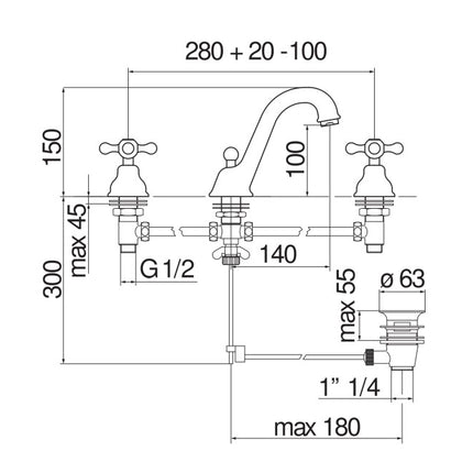 immagine-2-nobili-rubinetto-lavabo-con-3-fori-nobili-serie-grazia-finitura-cromo-grc50111cr