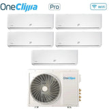 oneclima condizionatore penta split oneclima ultra 9991212 con mlt42x5y24 r 32 wi fi integrato pannello telato