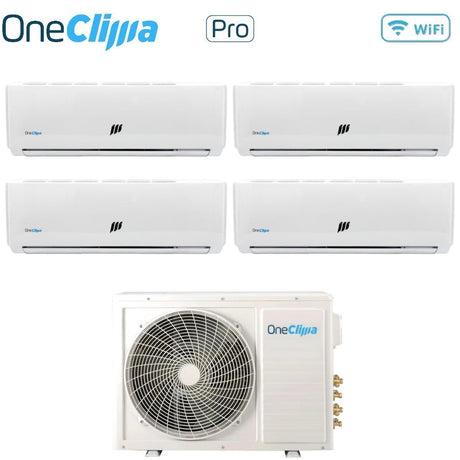 oneclima condizionatore quadri split oneclima pro 9999 con mlt32x4y24 r 32 wi fi optional