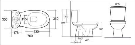 rak ceramics vaso wc monoblocco a pavimento rak karla in ceramica con scarico a terra