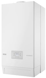 riello caldaia a condensazione riello residence aqua 25 bis con accumulo di 30 lt metano completa di kit scarico fumi
