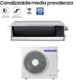 samsung condizionatore canalizzato media prevalenza samsung 24000 btu ac071rnmdkgeu r 32 wi fi optional