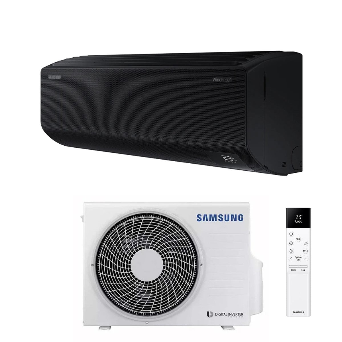 samsung condizionatore samsung inverter serie windfree black 12000 btu f ar12blk r 32 wi fi integrato