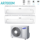 samsung offerta climatizzatore condizionatore samsung dual split inverter serie ar7000m 77 con aj050fcj2eheu r 410 wi fi integrato 70007000