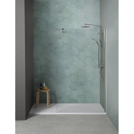 sfa piatto doccia sfa kinedo pietraviva 100 x 80 cm in resina effetto pietra bianco opaco ean 8033237883698