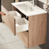 vitra mobile bagno sospeso vitra con lavabo colore golden oak 60 cm