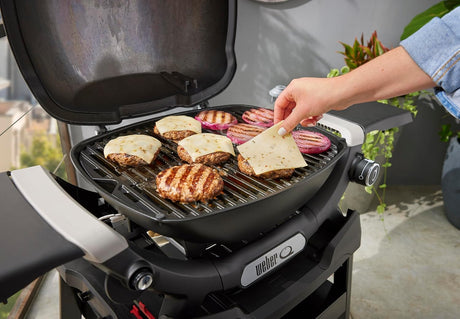 weber barbecue a gas weber q 1200n con ripiani laterale