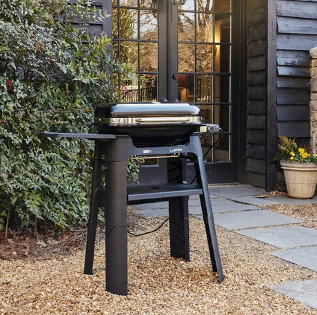 weber barbecue elettrico weber lumin black nero con supporto codice 92010853
