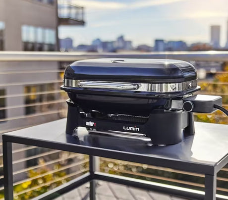 weber barbecue elettrico weber lumin compact black nero codice 91010953