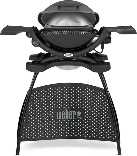 weber barbecue elettrico weber pulse q 1400 con supporto