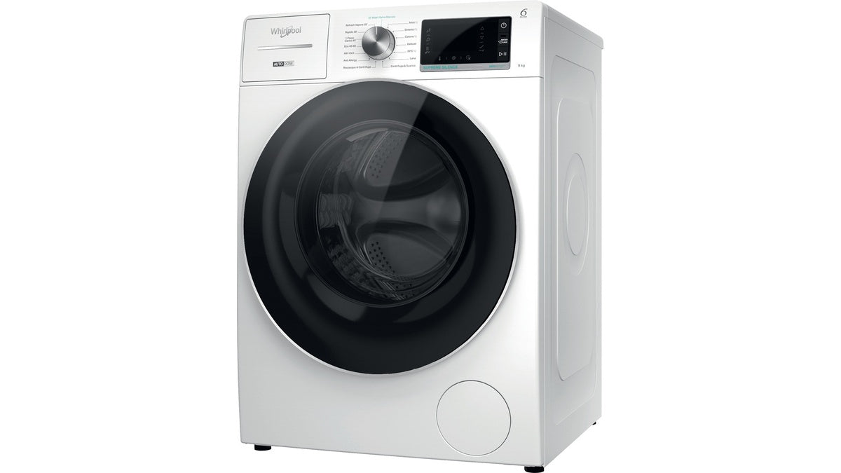 whirlpool lavatrice a carico frontale whirlpool w8 w946wr it 9 kg classe a 1400 giri a845xl599xp643 tecnologia 6 senso igiene vapore ean 8003437618550