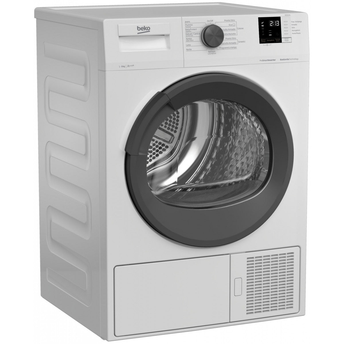 beko asciugatrice a pompa di calore 9 kg beko drx937ai lxpxa 597x633x846 oblo antracite motore prosmart inverter ecogentle classe a ean 8690842476860