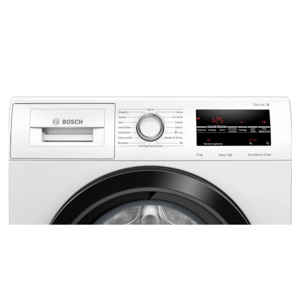 bosch lavatrice a carica frontale bosch 9 kg wau24t29it ecosilence allergyplus 1200 giri classe c ean 4242005243075