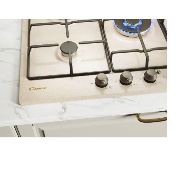 candy piano cottura a gas candy chw7av4wgt 5 fuochi l745xp51 acciaio inox sabbia ean 8016361997820