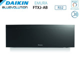daikin climatizzatore condizionatore daikin bluevolution dual split inverter serie emura black iii 912 con 2mxm50n r 32 wi fi integrato 900012000 colore nero garanzia italiana