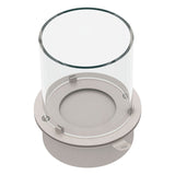 divina fire bruciatore tondo con vetro per camino a bioetanolo biocamino inox 3 lt d 30 ean 8056157805519