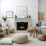 divina fire camino a bioetanolo biocamino da terra divina fire parigi in legno bianco l123xp39xh100 cm ean 8056157807667