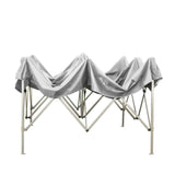 divina garden gazebo richiudibile pieghevole 3 x 45 bianco ricoperto in pvc impermeabile ean 8053323389965