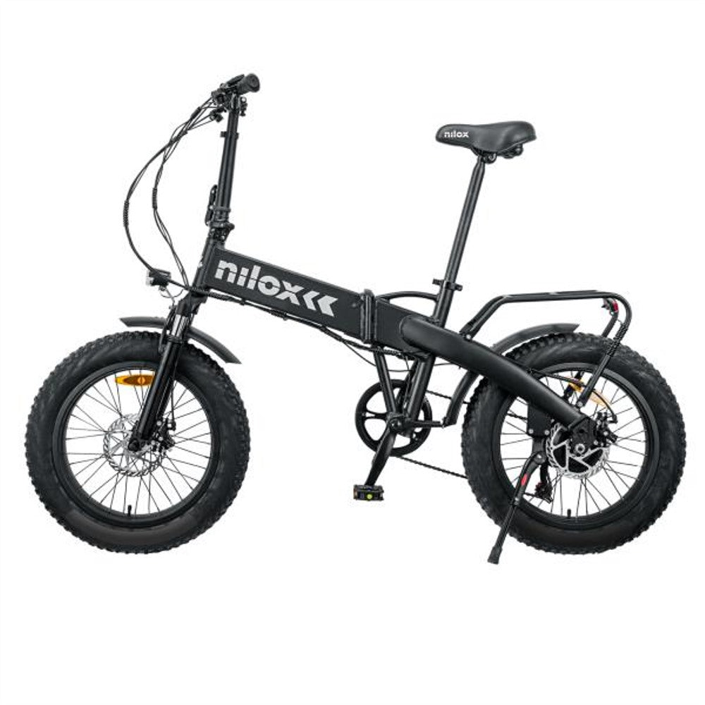 e bike nilox j4 30nxeb207v001v2 motore brushless high speed da 36v 250w batteria removibile lg da 36 v 8 ah gomme fat da 20 doppio freno a disco ean 8051122173921