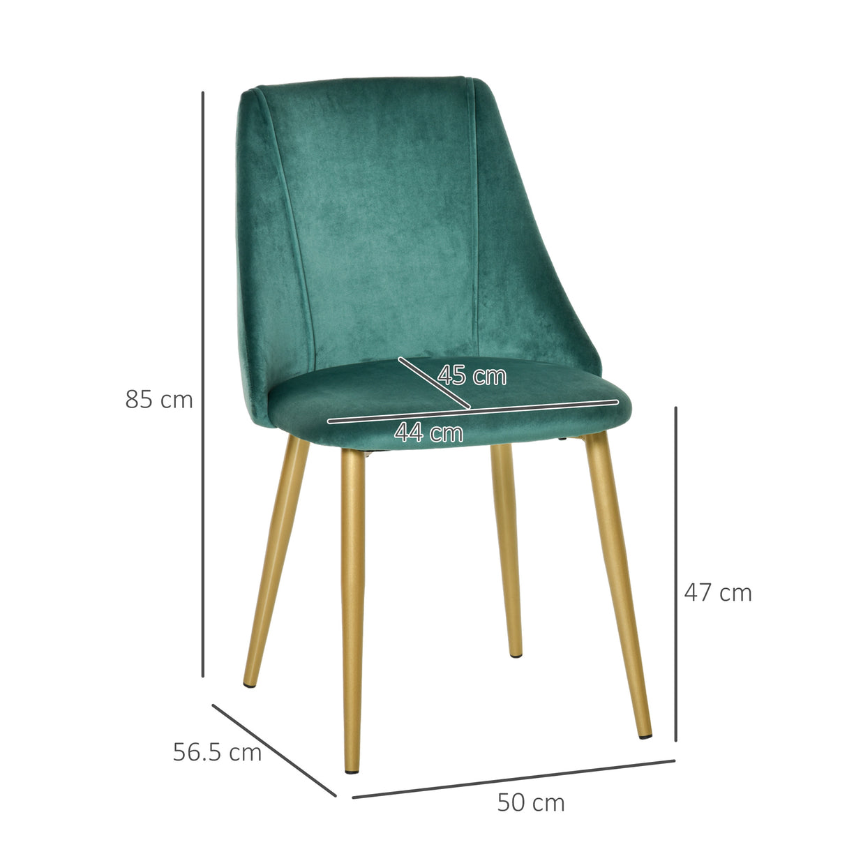 easycomfort easycomfort set 2 sedie moderne e imbottite da salotto soggiorno cucina sala da pranzo verde e oro