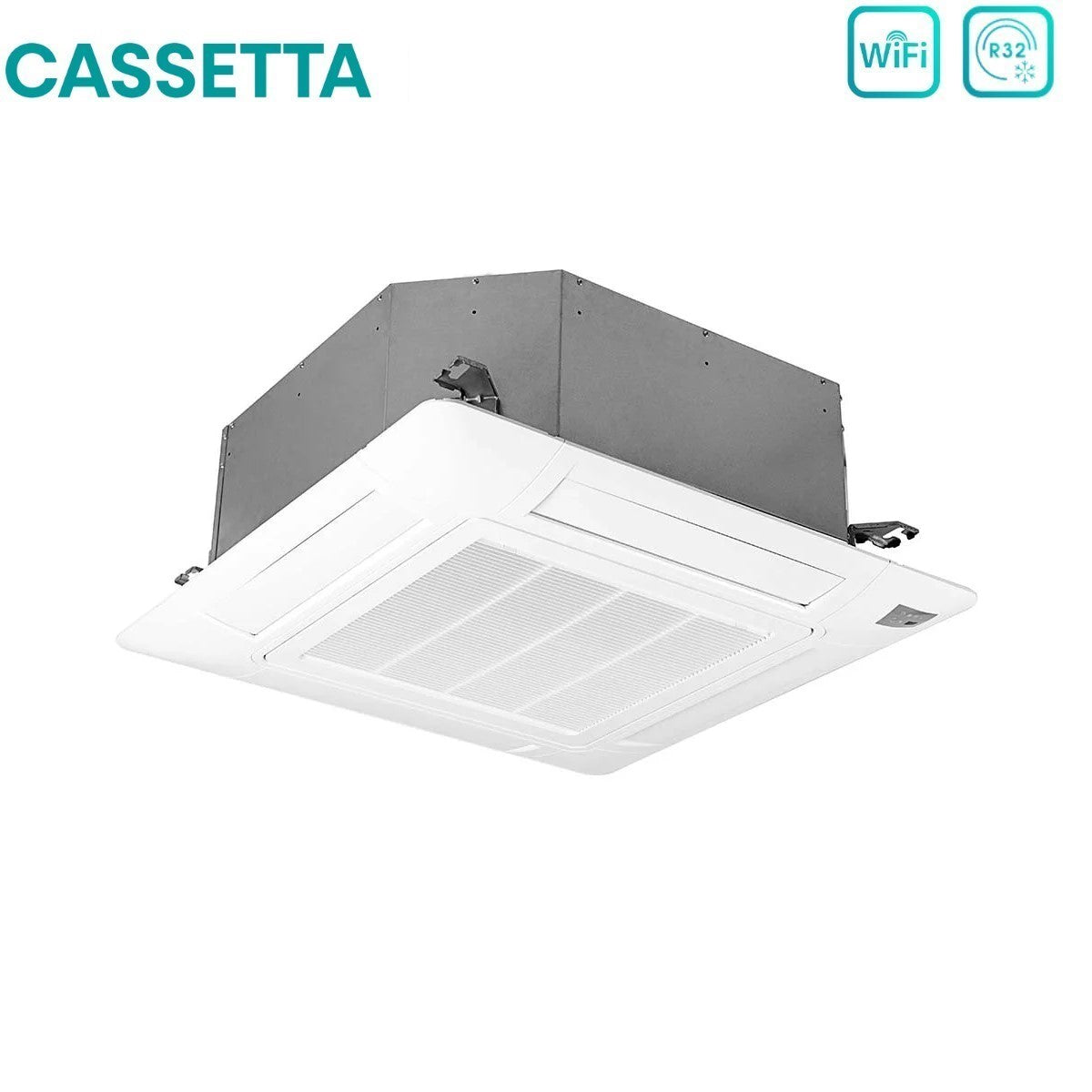hisense climatizzatore condizionatore hisense dual split inverter a cassetta 1212 con 2amw52u4rxc r 32 wi fi optional 1200012000 con telecomando e pannello incluso