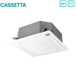 hisense climatizzatore condizionatore hisense inverter a cassetta serie turbo 9000 btu act26ur4rcc8 auw26u4rs8 r 32 wi fi optional classe aa con telecomando e pannello incluso