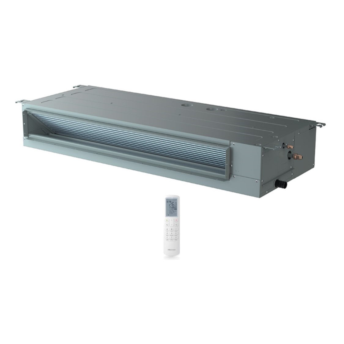hisense climatizzatore condizionatore hisense quadri split inverter canalizzato canalizzabile 99918 con 4amw105u4raa r 32 wi fi optional 90009000900018000 con telecomando di serie e cablato incluso novita