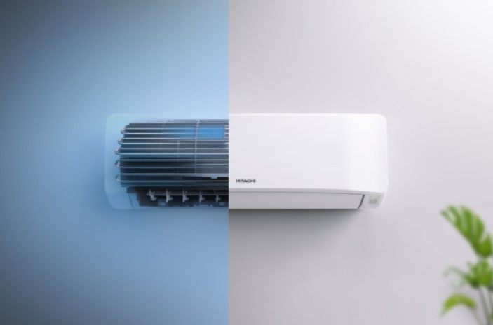 hitachi climatizzatore condizionatore hitachi inverter serie airhome 600 12000 btu rak vj35rhae rac vj35whae r 32 wi fi integrato