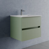 legnox consolle bagno legnox crea 60 cm salvia 2 cassetti lavabo specchio e lampada