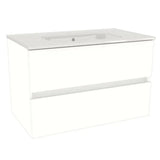 legnox consolle bagno legnox crea 80 cm bianco opaco con 2 cassetti lavabo specchio e lampada