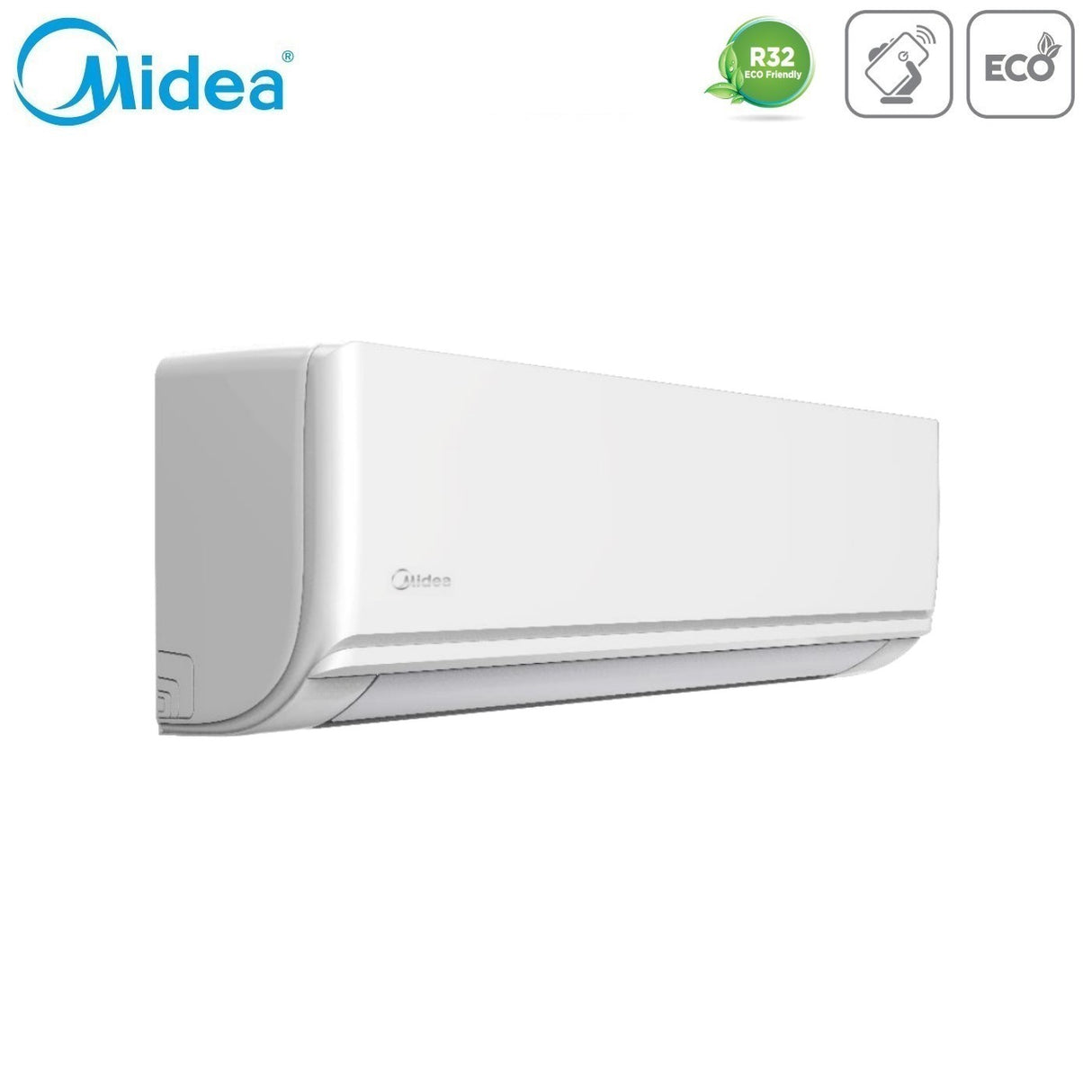 midea climatizzatore condizionatore midea dual split inverter serie exclusive 1212 con m2oe 18hfn8 q r 32 wi fi optional 1200012000