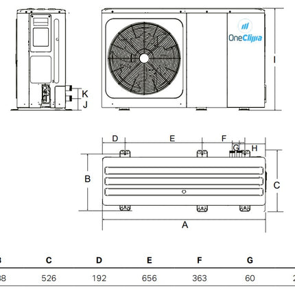 immagine-3-oneclima-pompa-di-calore-aria-acqua-monoblocco-inverter-oneclima-khc-08ry1-b-r-32-con-comando-incluso