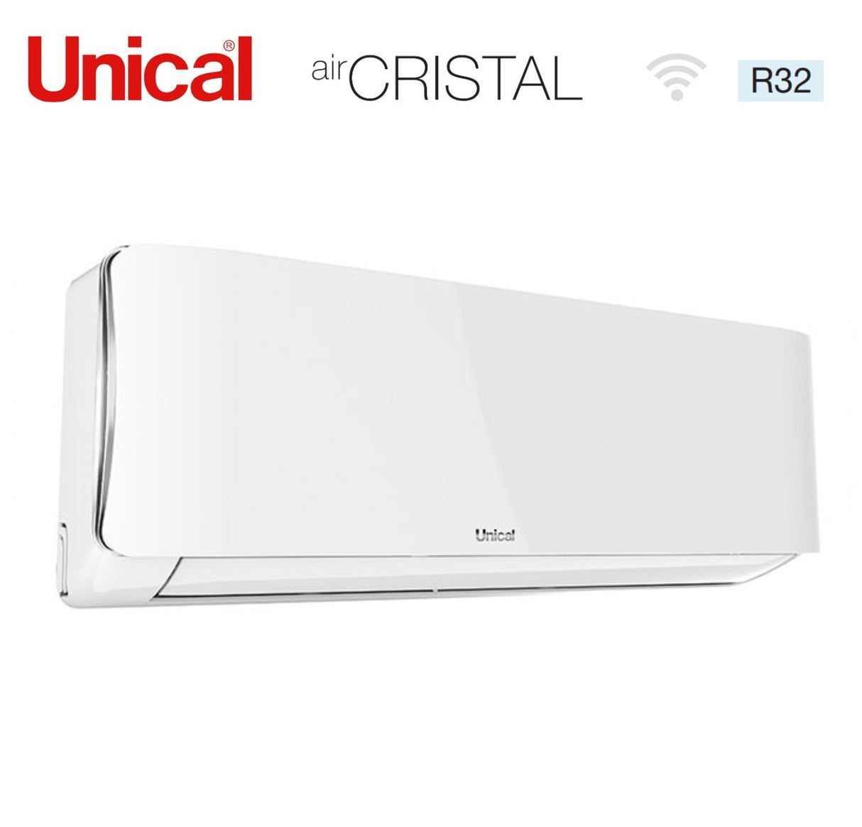 unical unita interna a parete unical air cristal 10000 btu kmun 10hi r 32 wi fi optional
